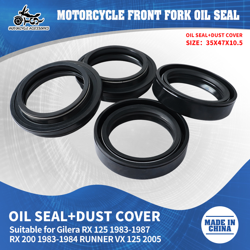 Table Runner - ซีลกันฝุ่น ซีลน้ำมัน โช้คอัพหน้า สำหรับรถจักรยานยนต์ ขนาด 35x47x10.5