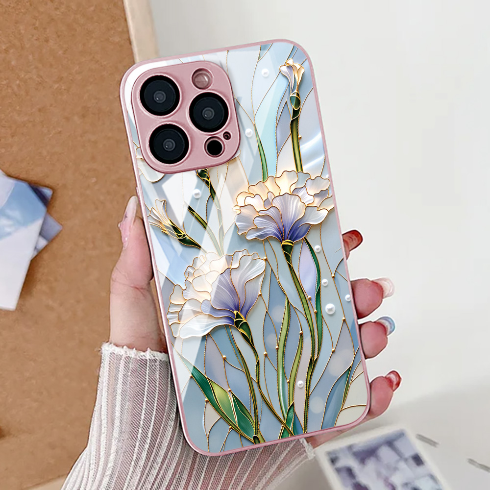 Vase Decor - เคสโทรศัพท์ลายดอกบัว สำหรับ iPhone 16 Pro, iPhone