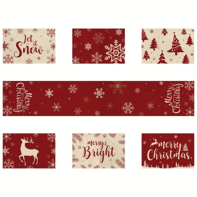 ชุดแผ่นรองจานและผ้าปูโต๊ะคริสต - Table Runner บทวิจารณ์และราคา