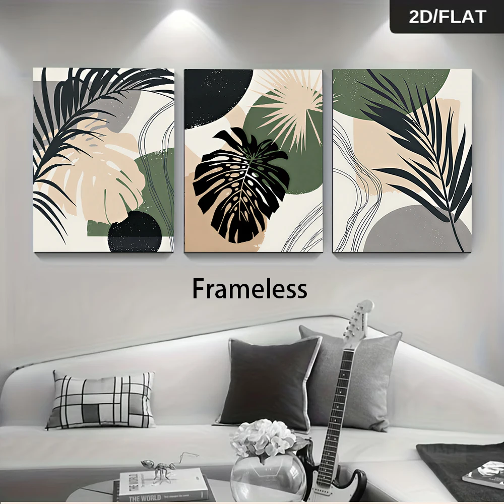 ภาพวาดแคนวาสไร้กรอบ 3 ชิ้น หลา - Abstract Canvas Set บทวิจารณ์และราคา