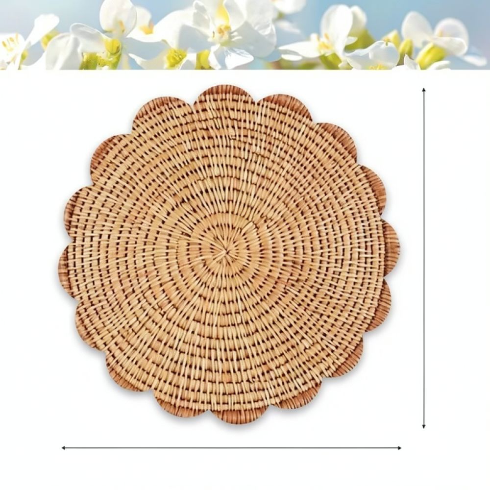 แผ่นรองจานผ้าลินินพิมพ์ลาย ขอบ - Table Runner บทวิจารณ์และราคา