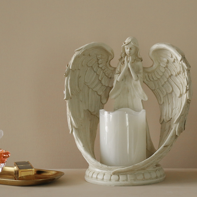 ที่วางเทียนรูปนางฟ้าเรซิ่น WW  - Candle Holder Decor บทวิจารณ์และราคา