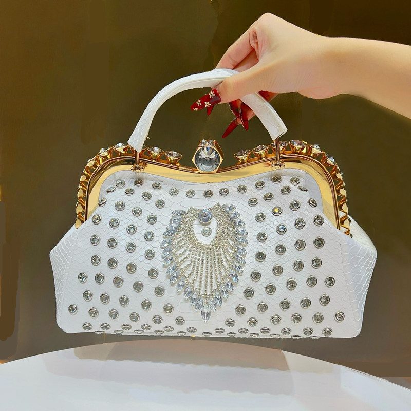 กระเป๋าถือหูหิ้วประดับคริสตัลข - Interior Design High End บทวิจารณ์และราคา