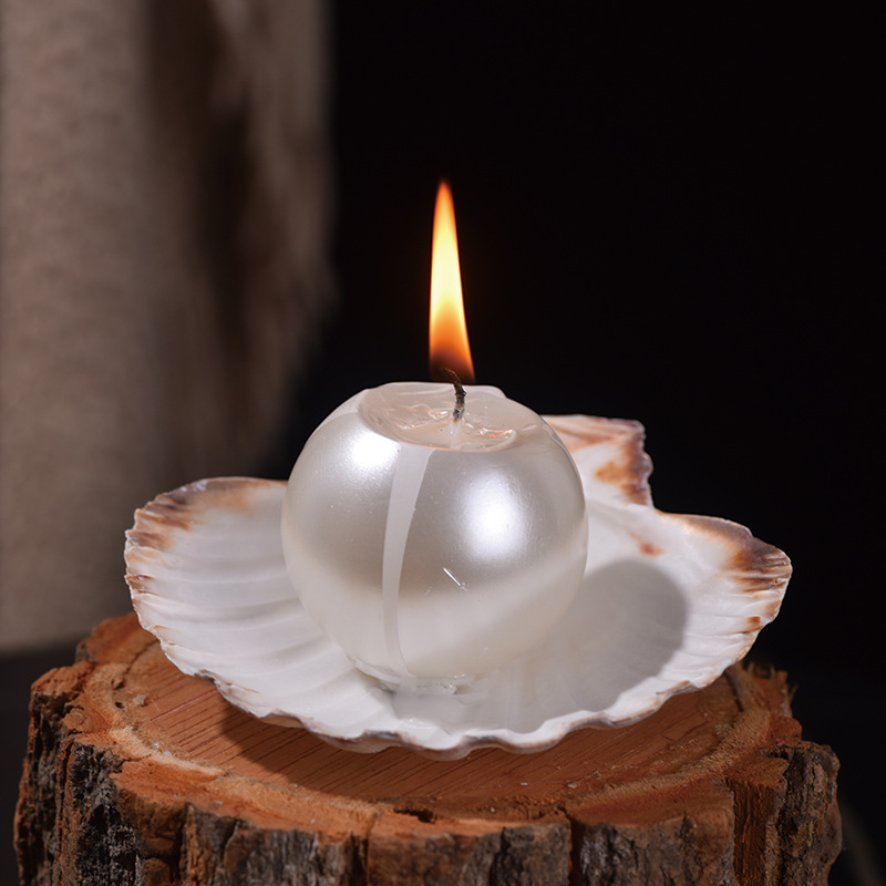 เทียนไขมุกทรงกลมสวยหรู พร้อมฐา - Candle Holder Decor บทวิจารณ์และราคา