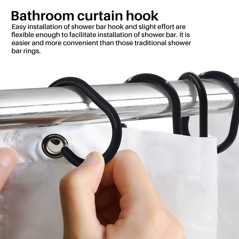 24 ชิ้น ห่วงแขวนม่านอาบน้ำ พลา - Curtain Curtain บทวิจารณ์และราคา