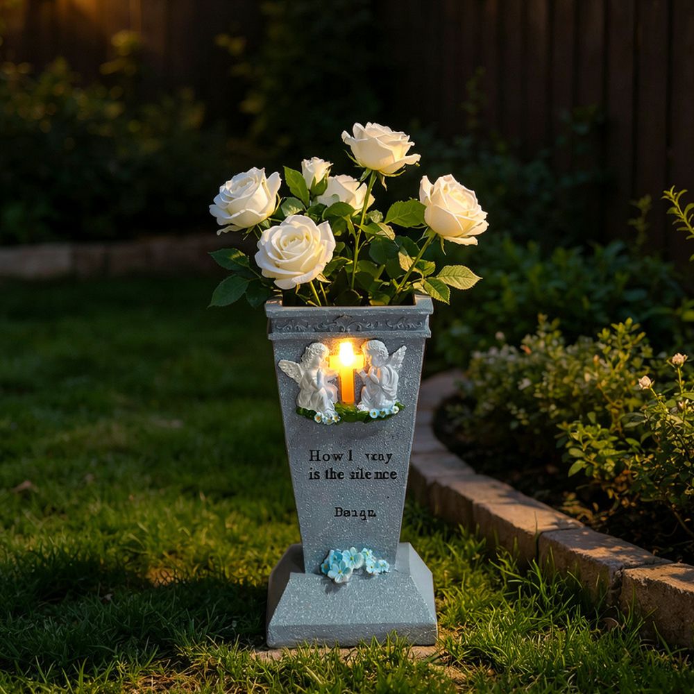 แจกันรูปไม้กางเขนพลังงานแสงอาท - Vase Decor บทวิจารณ์และราคา