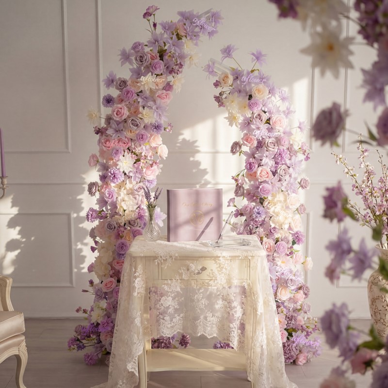 ดอกลิลลี่สีม่วงชมพู 5D Uflower - Table Runner บทวิจารณ์และราคา